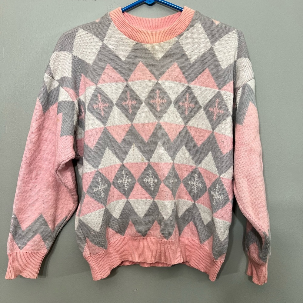 Vintage 1970-1980’s Women’s Lido Wool Ski Sweater, Size Medium